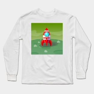 spaceship Long Sleeve T-Shirt